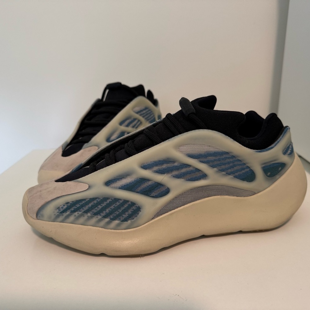 Yeezy Stylish Black and Blue Sneakers